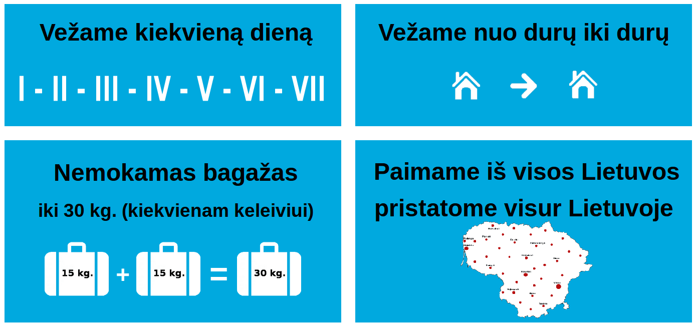 Amsterdamas Kaunas mikroautobusu, geros kainos